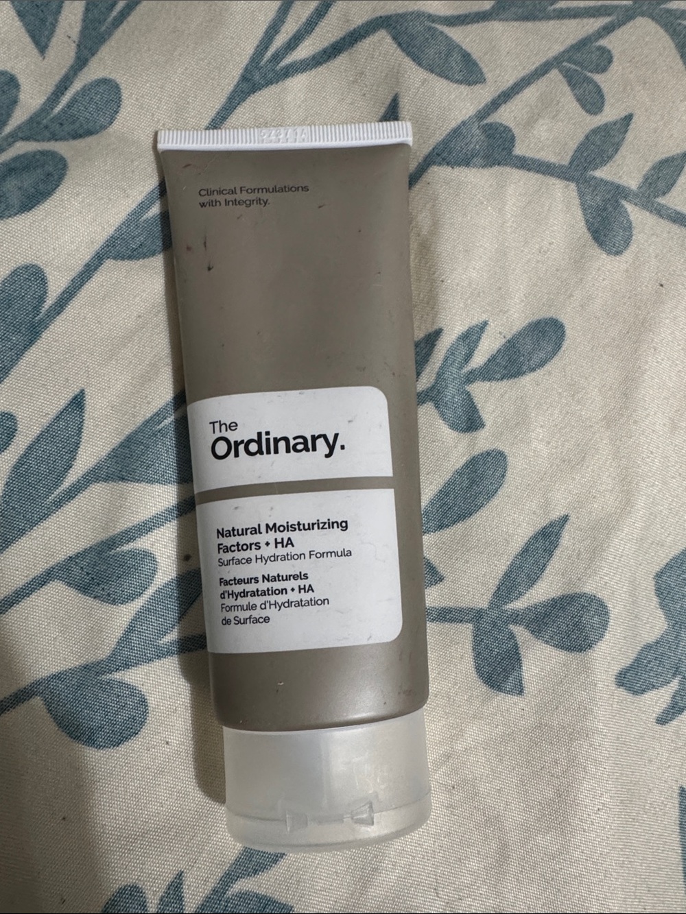 The Ordinary Gray Hydration Moisturizer Tube